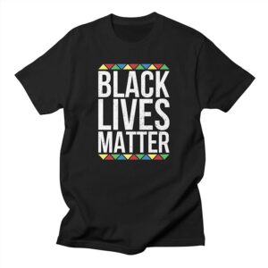 Black Lives Matter Colored Triangle T-Shirt
