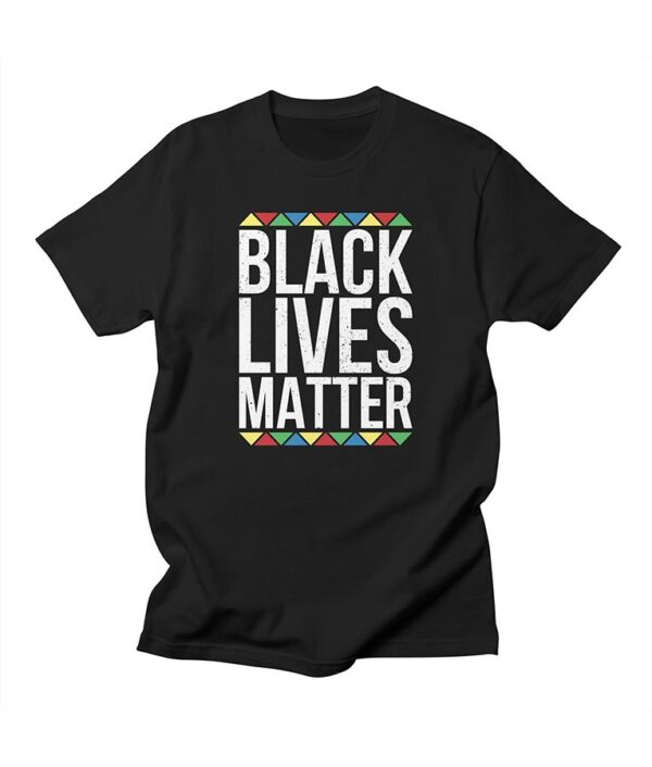 Black Lives Matter Colored Triangle T-Shirt