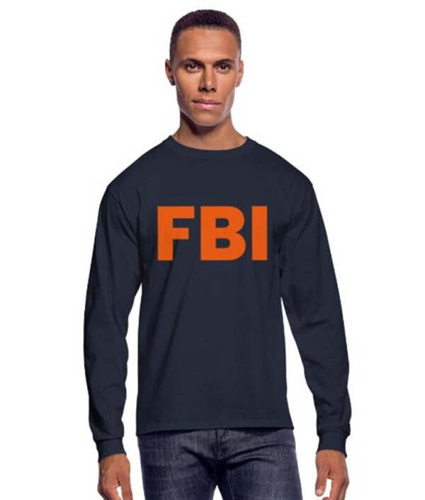 FBI Female Body Inspector Navy Men's Long Sleeve T-Shirt