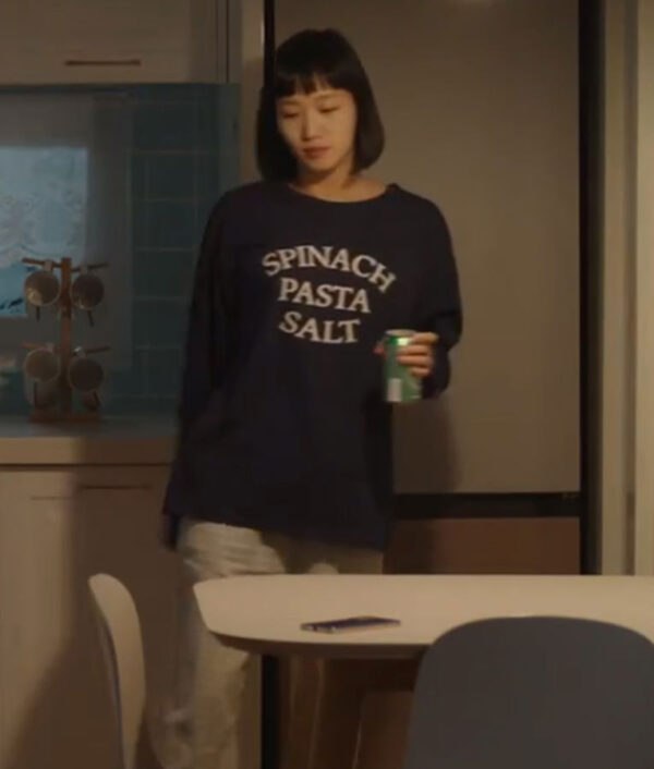Yumi's Cells Kim Yumi Spinach Pasta Salt Long-Sleeved T-Shirt