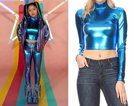 Boo Bitch Lana Condor Crop Top