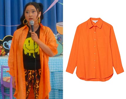 Boo Bitch Lana Condor Orange Shirt