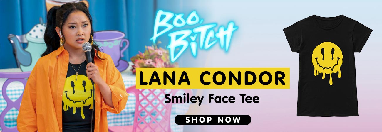 Boo Bitch Lana Condor Smiley Face T-Shirt