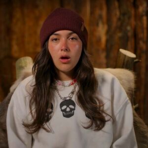 Snowflake Mountain Devon Smith Skull Print Sweatshirt