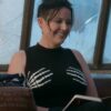 Anastasia Leddick Good Trouble Kelly Campbell Skeleton Hands On Boobs Sleeveless Top