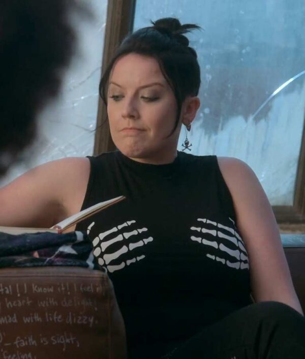 Good Trouble Kelly Campbell Skeleton Hands On Boobs Sleeveless Top