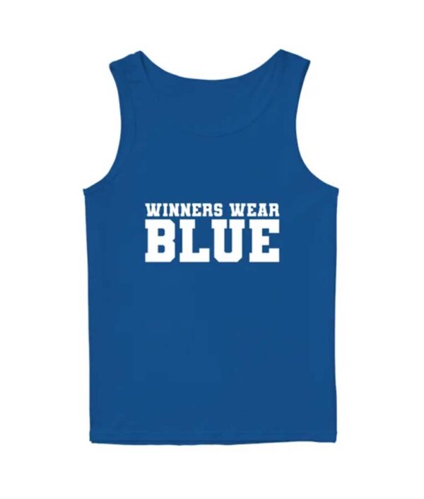 EJ Winners Wear Blue Tank Top