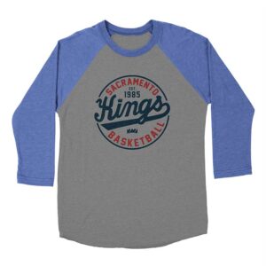 Sacramento Kings Basketball Est 1985 Baseball Triblend Shirt