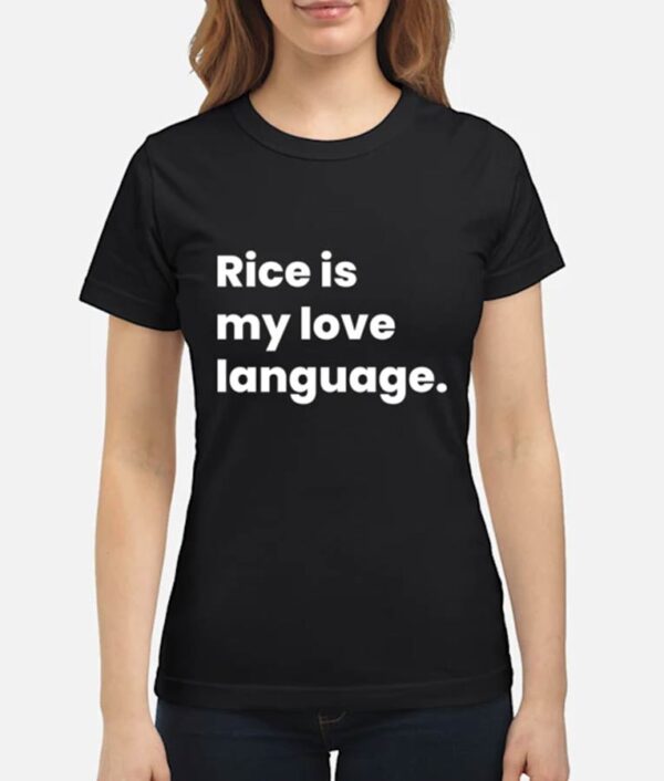 The Big Brunch Nadege Fleurimond Rice is my Love Language Black T-Shirt