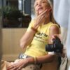 Bella Hadid Built Better to Last Longer Speed Queen Yellow T-Shirt