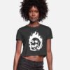 Brianne Howey Ginny & Georgia Season 2 Georgia Miller Skull Burning Flame Crop Top