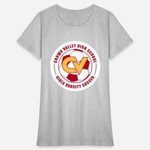 Shrinking Crown Valley High School Girls Varsity Soccer T-Shirt