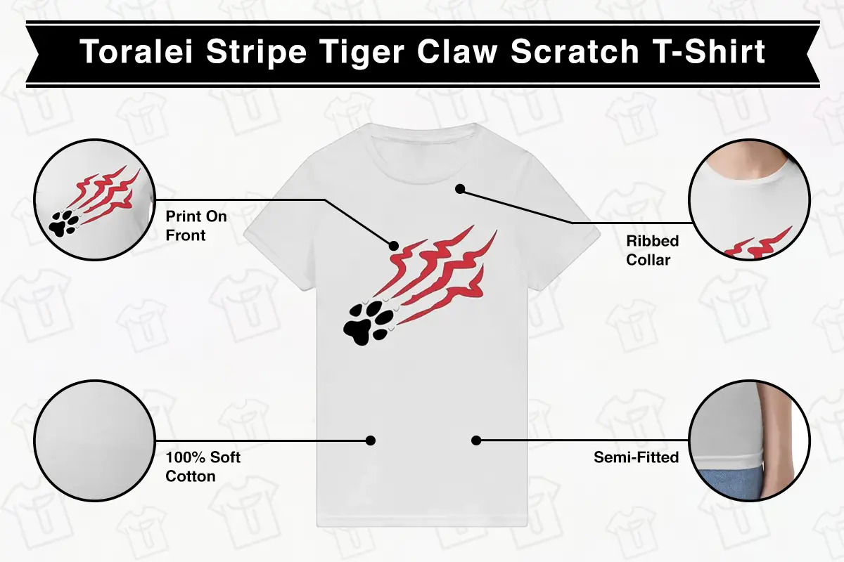 Monster High 2 Toralei Stripe Tiger Claw Scratch T-Shirt