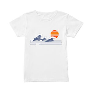 Outer Banks Kiara Carrera Madison Bailey Wave Lines With Sun T-Shirt