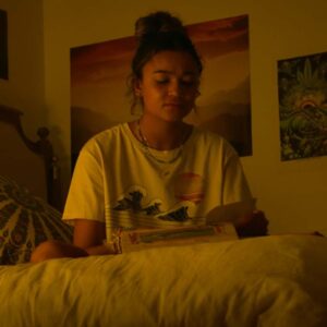 Outer Banks Kiara Carrera Wave Lines With Sun T-Shirt