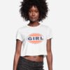 Pamela Anderson 90s Girl Logo Cropped T-Shirt