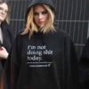 Avril Lavigne I'M Not Doing Shit Today Mission Accomplished Hoodie