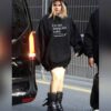 Avril Lavigne Paris Fashion Week I'M Not Doing Shit Today Mission Accomplished Hoodie