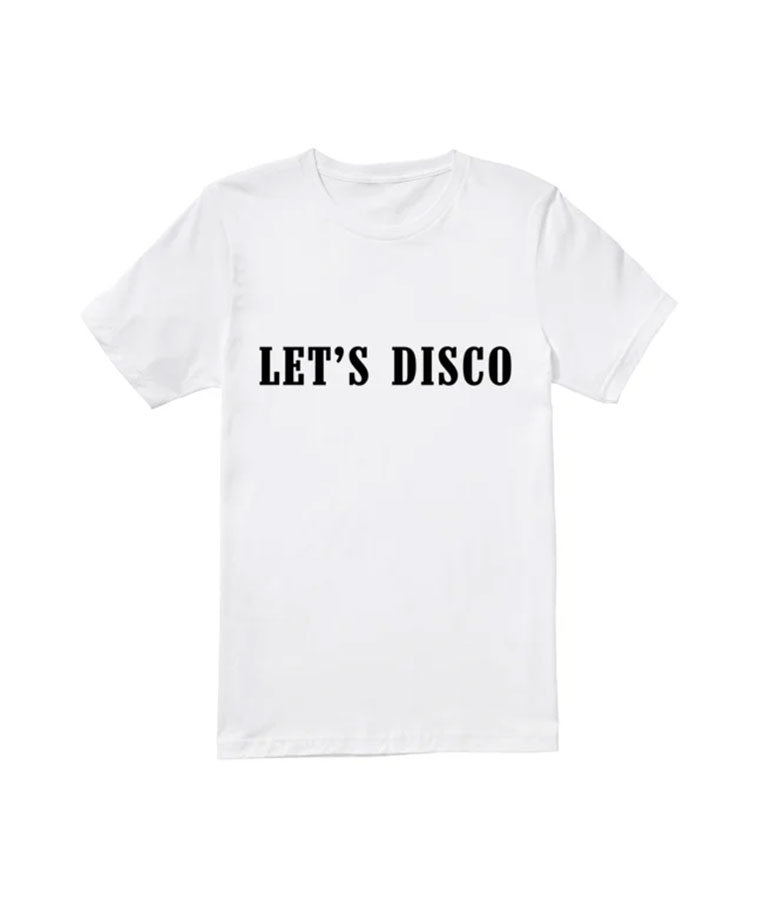 Buffering Iain Let's Disco White T-Shirt