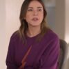 Christa Miller Shrinking Liz Lightning Bolt Sweatshirt