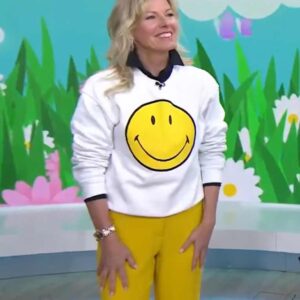 Meredith Sinclair The Today Show Smiley Emoji Sweatshirt