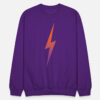 Shrinking Liz Lightning Bolt Purple Unisex Crewneck Sweatshirt