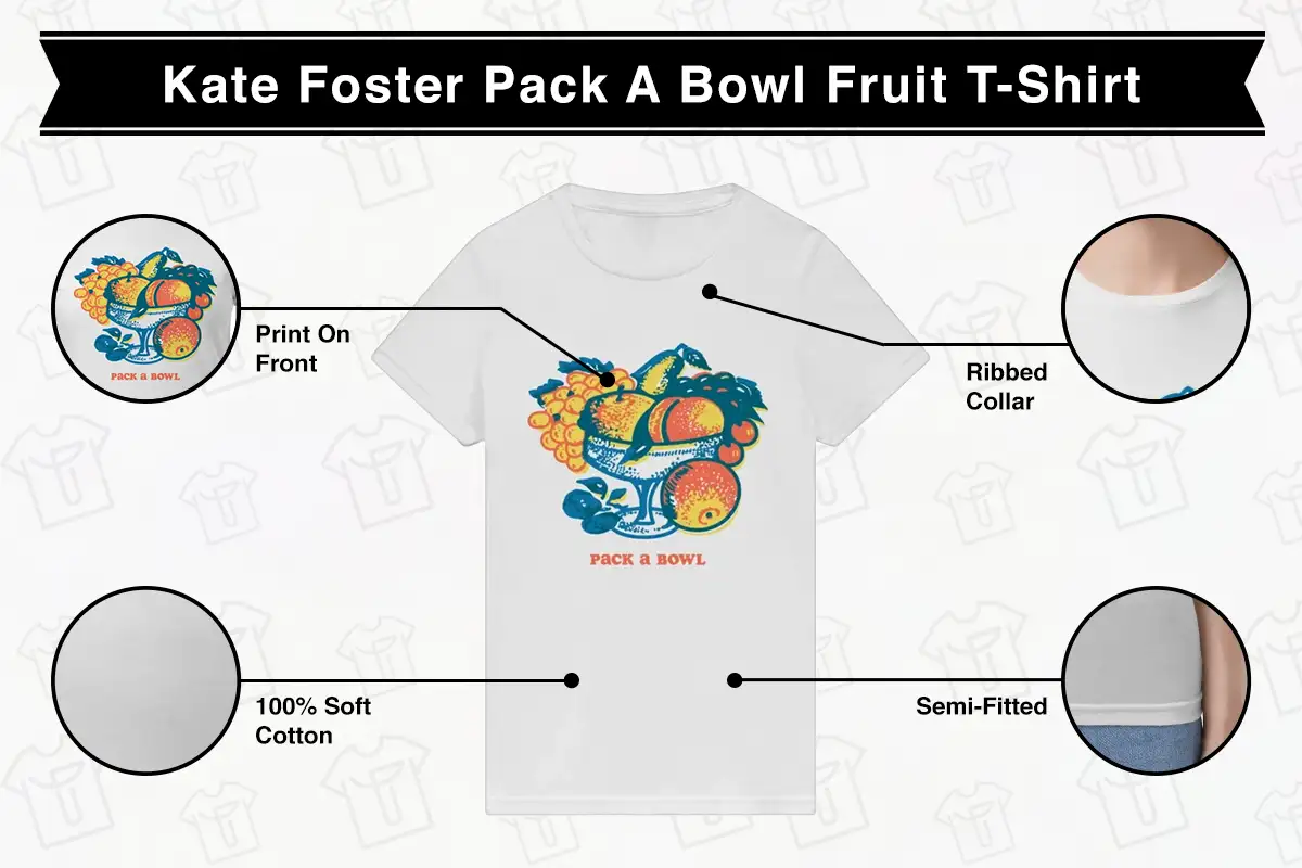 Workin’ Moms Kate Foster Pack A Bowl Fruit T-Shirt