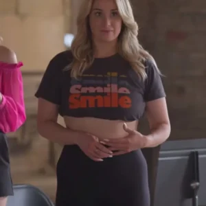 Good Trouble Davia Moss Smile Crop Top