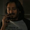 Tony Revolori Scream VI Jason Carvey Mosche Di Velluto Grigio Baseball Shirt