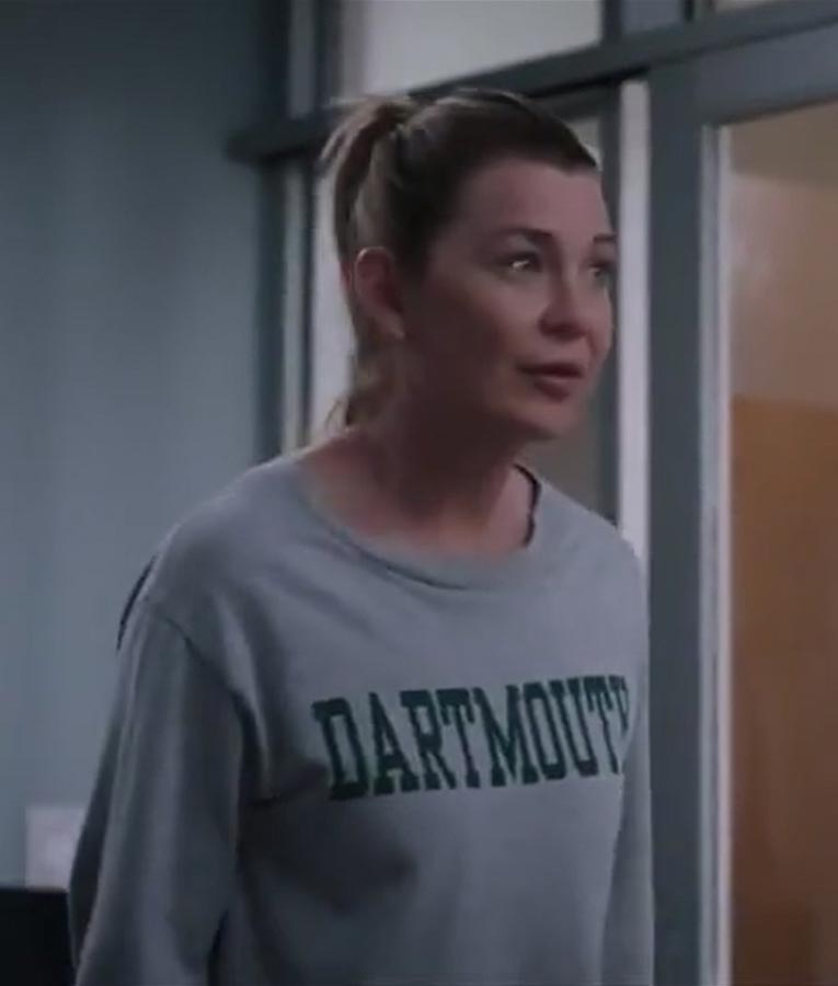 Dartmouth sweatshirt grey's anatomy on sale