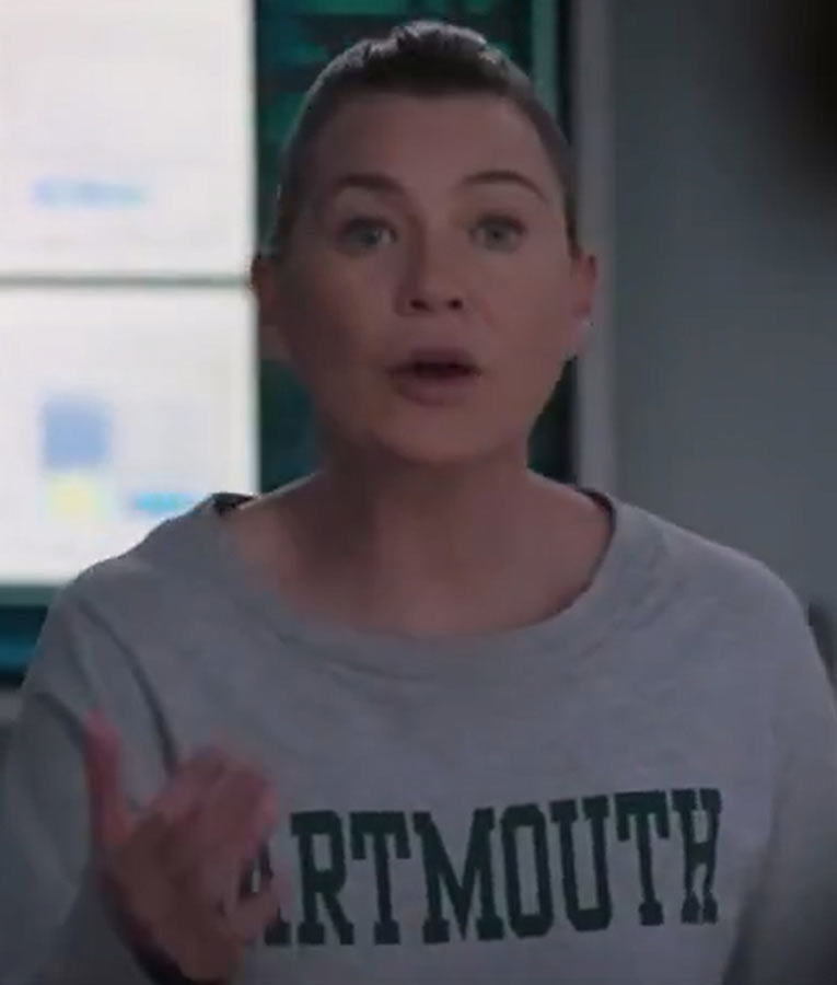 Dartmouth sweatshirt cheap grey's anatomy