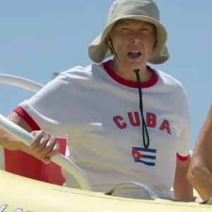 Annette Bening Diana Nyad Cuba flag T-Shirt
