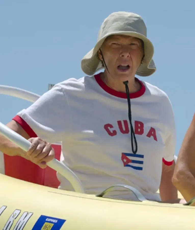 Annette Bening Diana Nyad Cuba flag T-Shirt