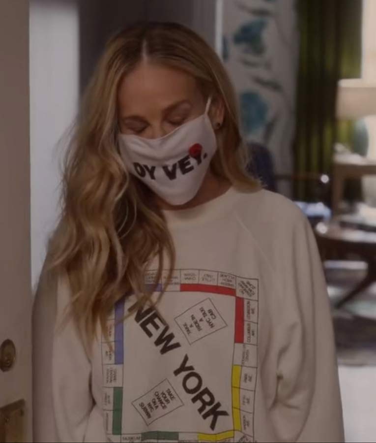 And Just Like That Carrie Bradshaw New York Monopoly Sweatshirt