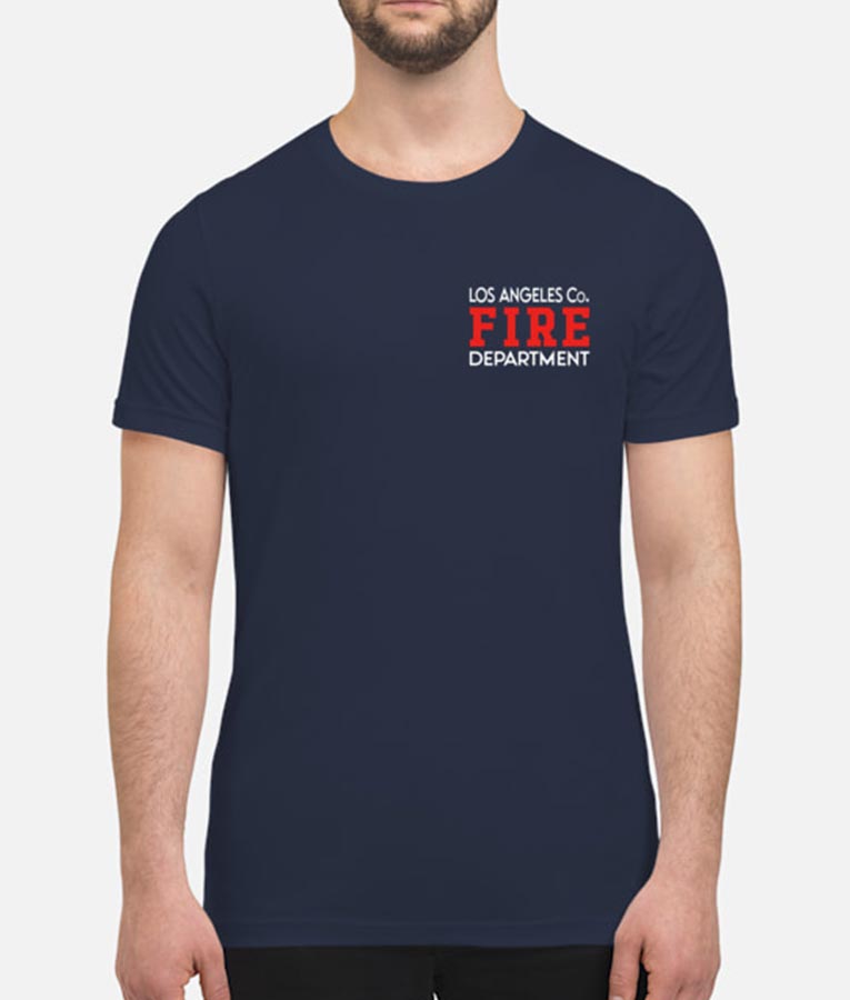 T-shirt Hommage Pompiers Engelwood Fire Dept Vert - Taille M - Occasion Très Bon État - Marque Gildan