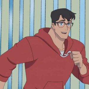 Jack Quaid My Adventures with Superman Clark Kent Red Hoodie