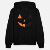 Halloween Pumpkin Head Black Hoodie
