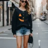 Halloween Pumpkin Head Hoodie