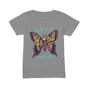 Paulina Alexis Obey Worldwide Butterfly Tee
