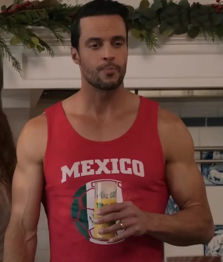 Best Christmas Ever! Valentino Mexico Flag Ball Tank Top