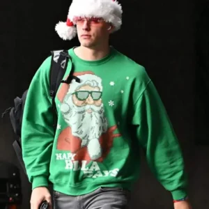 Joe Burrow Happy Holla Days Santa Christmas Sweatshirt