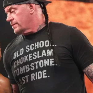Undertaker Old School Chokeslam Tombstone Last Ride T-Shirt