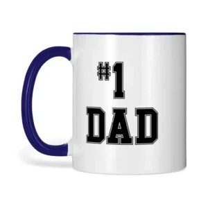 Chris Carver Number 1 Dad Mug Candy Cane Lane