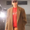 Hailey Bieber Red New York Sweatshirt