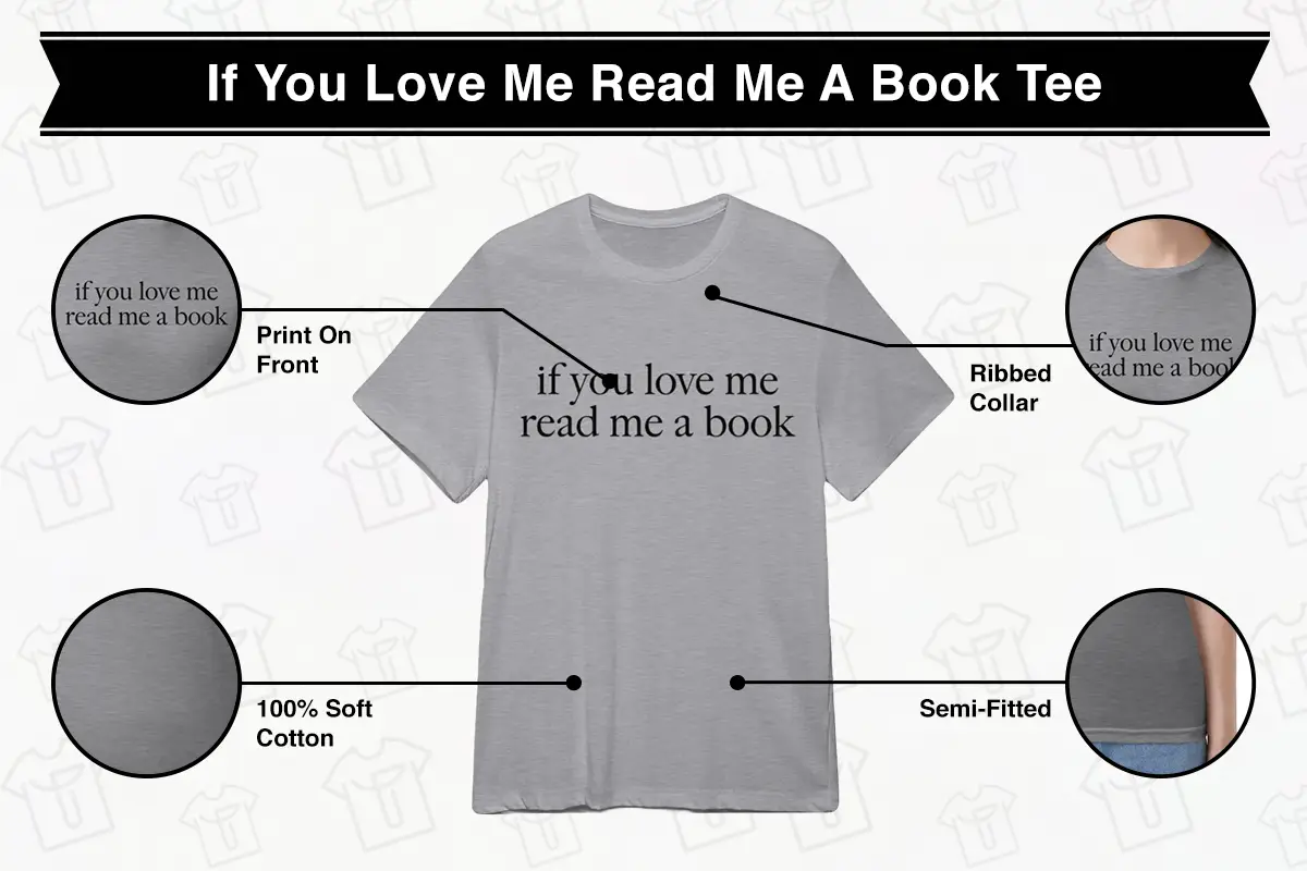 Kaia Gerber If You Love Me Read Me A Book Tee