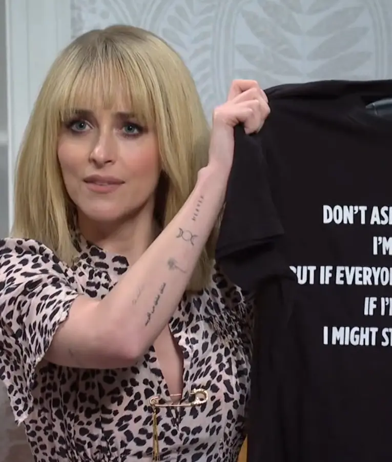Dakota Johnson Don’t Ask If I’M Okay. I’M Okay. But If Everyone Starts Asking If I’M Okay, I Might Start Crying. Tee