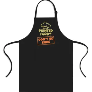 Josh Banday Upload Ivan Spelich Printed Food Don't Be Rude Apron