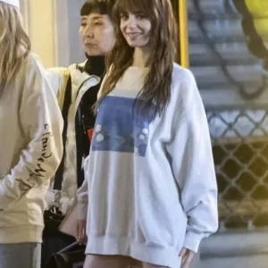 Lily Collins Emily in Paris Water Lilies Sweatshirt