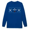 Susan Ted Flower Plant Blue Sweatshirt