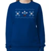 Ted Susan Flower Plant Blue Sweatshirt